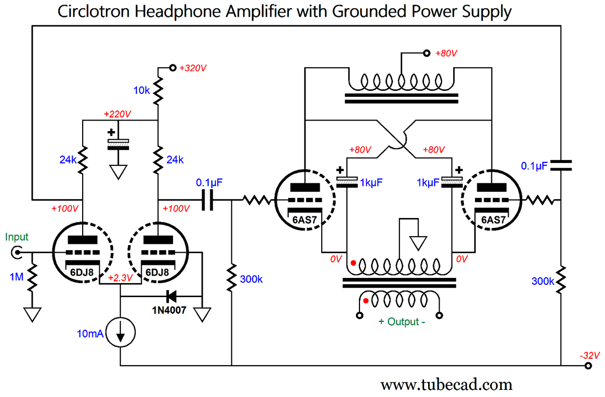 Circlotron and ES Headphone Amplifiers